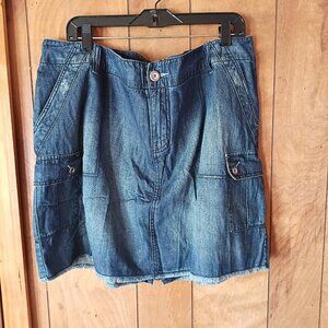 NWT Lane Bryant Denim Skort Women’s Plus Size 20 Blue Cotton Jean Skirt Shorts